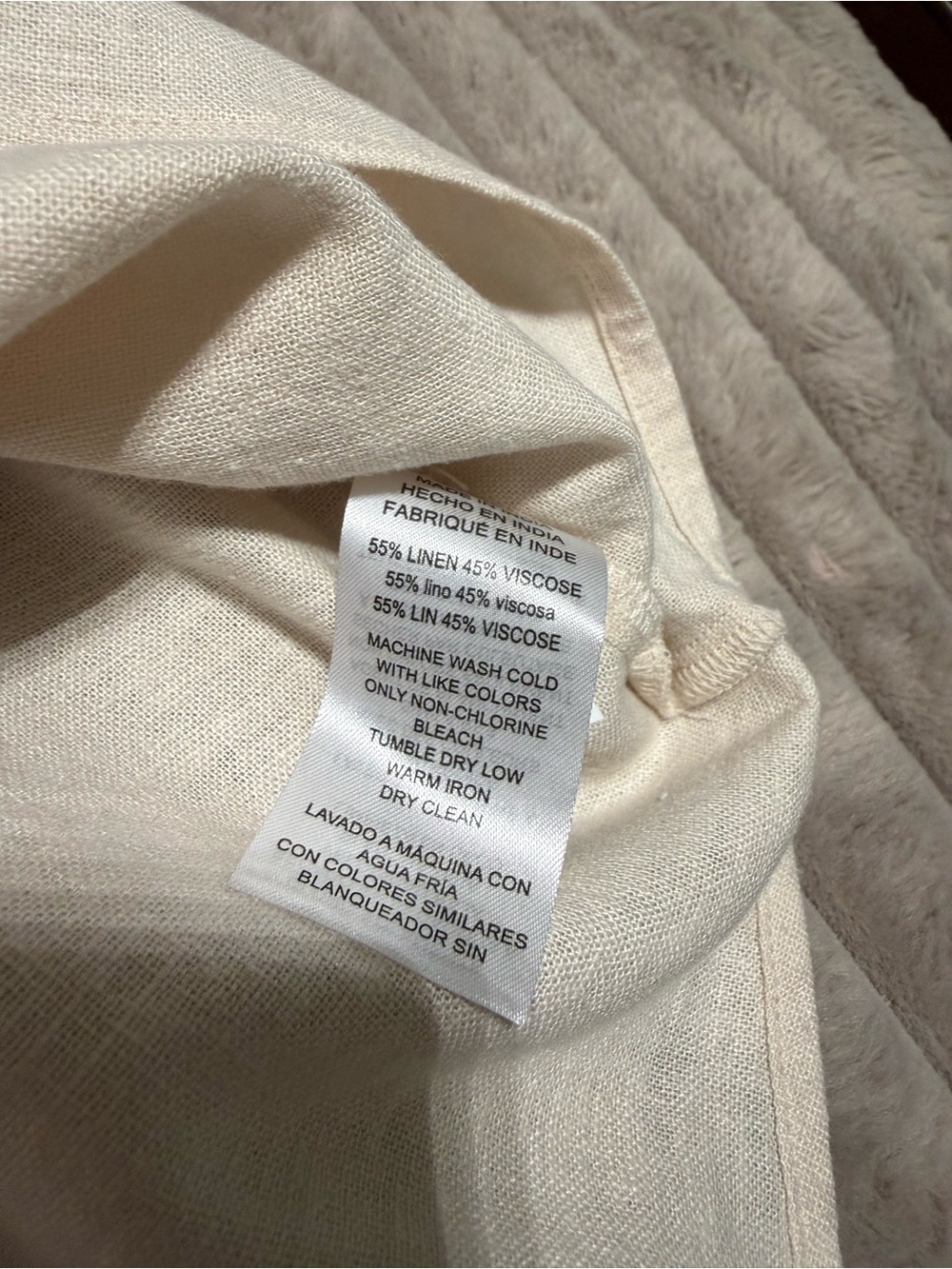 Michael Kors Beige Cropped Utility Shirt - Picture 7 of 7